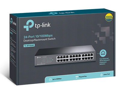 TP-Link 24-port 10/100Mbps Desktop/Rackmount Switch - TL-SF1024D