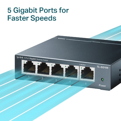 TP-Link 5-Port 10/100/1000Mbps Desktop Switch - TL-SG105
