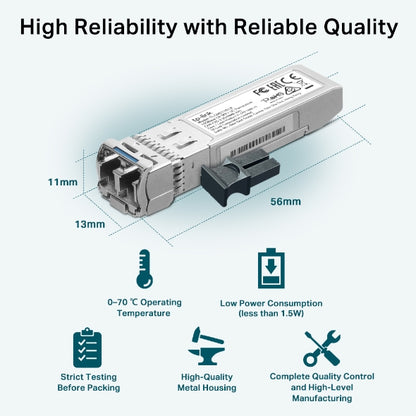TP-Link 10GBase-LR SFP+ LC Transceiver - TL-SM5110-LR