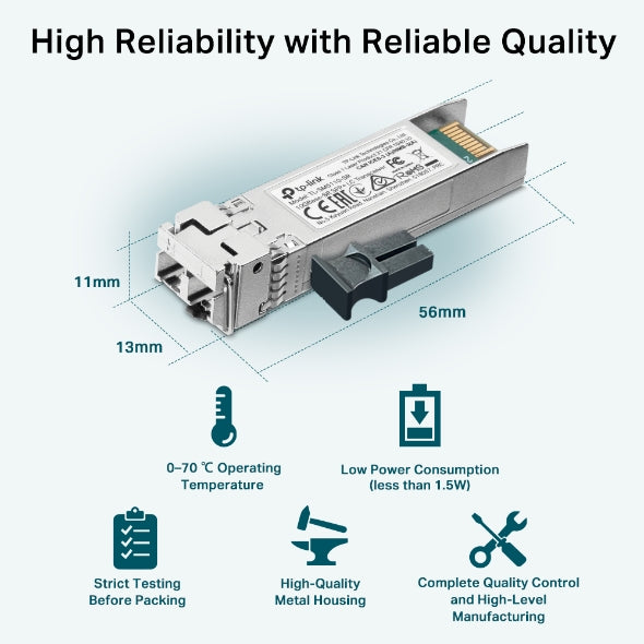 TP-Link 10GBase-SR SFP+ LC Transceiver - TL-SM5110-SR