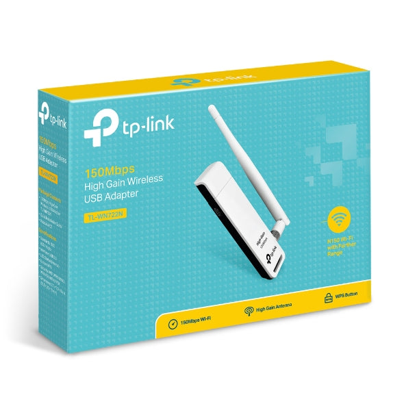 TP-Link 150Mbps High Gain Wireless USB Adapter - TL-WN722N