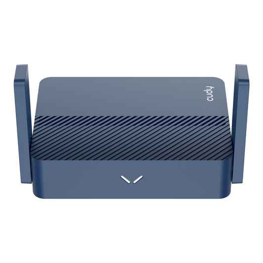 Cudy AX3000 2.5G Wi-Fi 6 Mini VPN Travel Router – Navy Blue