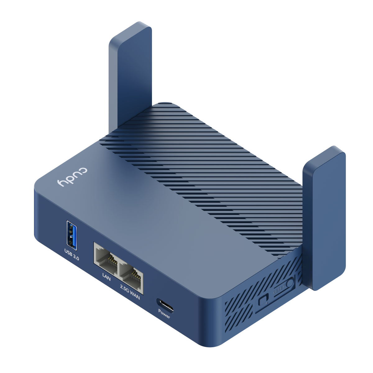 Cudy AX3000 2.5G Wi-Fi 6 Mini VPN Travel Router – Navy Blue