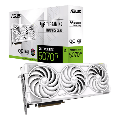 ASUS GeForce RTX 5070Ti TUF GAMING 16GB OC White Graphics Card