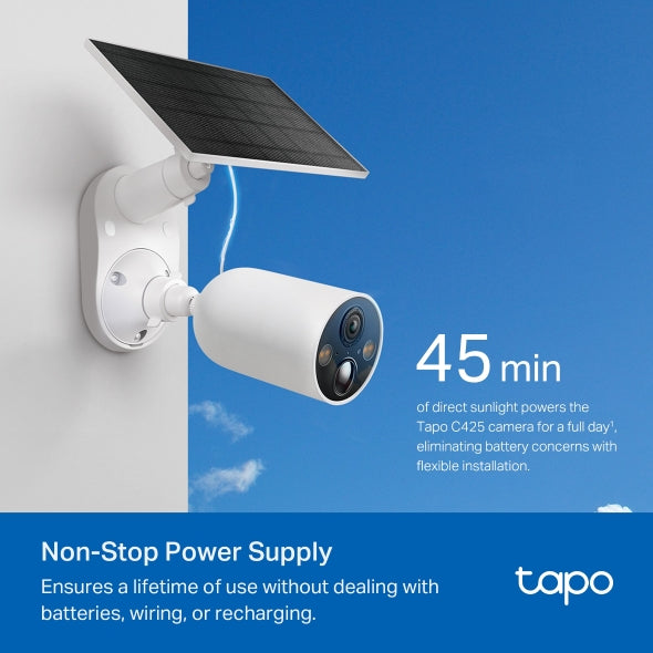Tapo Solar-Powered Security Camera Kit - Tapo C425 KIT