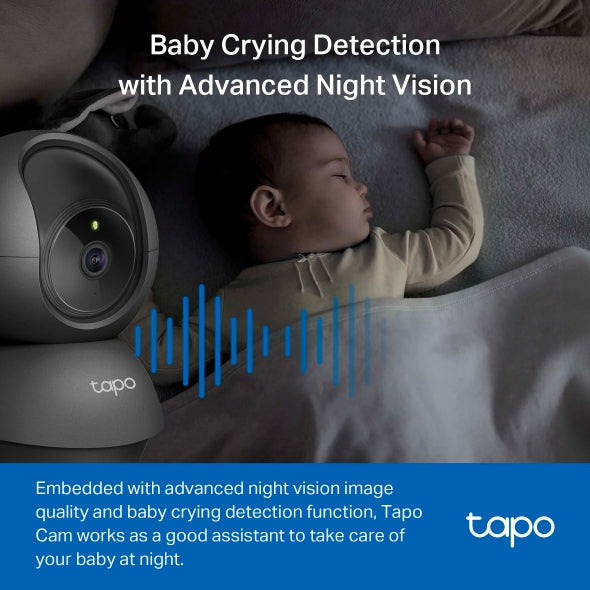 Tapo Pan/Tilt Home Security Wi-Fi Camera - Tapo C201