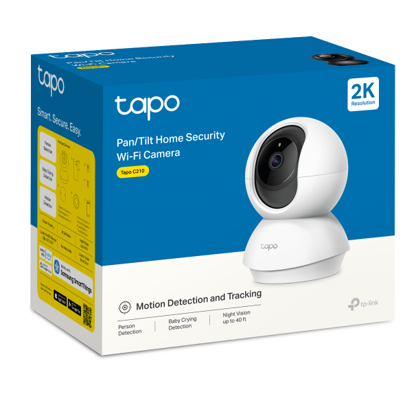 Tapo Pan/Tilt Home Security Wi-Fi Camera - Tapo C210