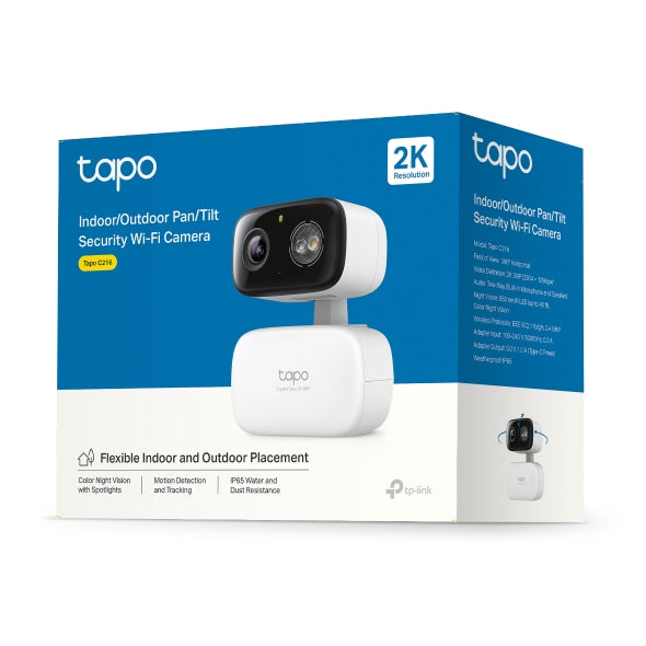 Tapo Indoor/Outdoor Home Security Wi-Fi Camera - Tapo C216