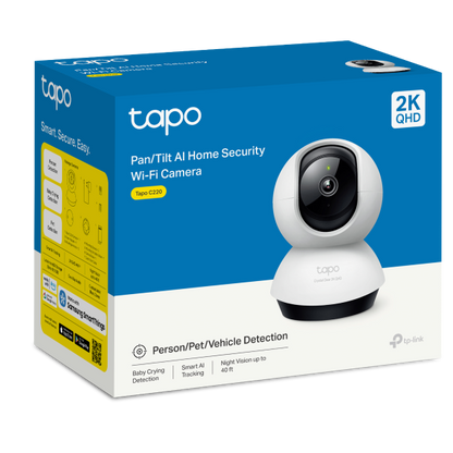 Tapo Pan/Tilt AI Home Security Wi-Fi Camera - Tapo C220