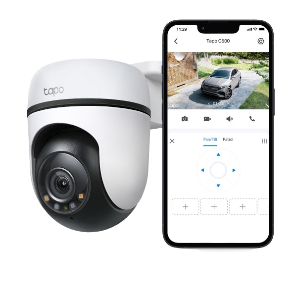Tapo Outdoor Pan/Tilt Security WiFi Camera - Tapo C500