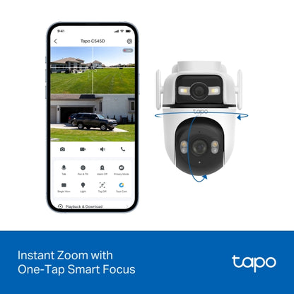 Tapo Outdoor Dual Lens Pan/Tilt Security Camera - Tapo C545D