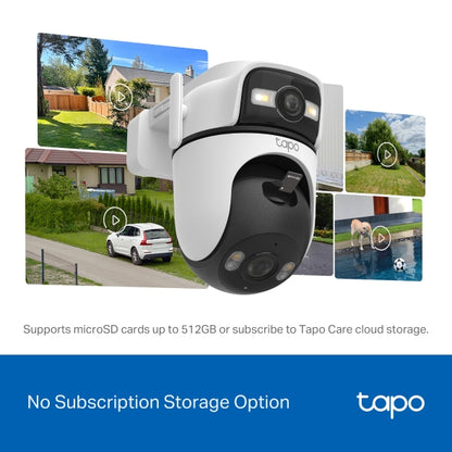 Tapo Outdoor Dual Lens Pan/Tilt Security Camera - Tapo C545D