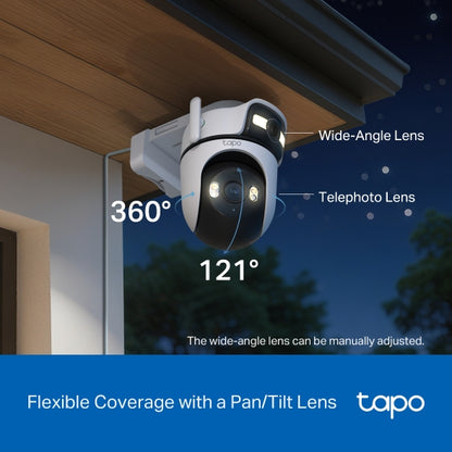 Tapo Outdoor Dual Lens Pan/Tilt Security Camera - Tapo C545D