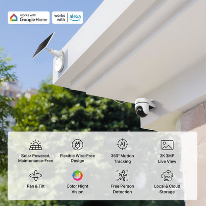 Tapo Solar-Powered Pan/Tilt Security Camera Kit - C610 KIT