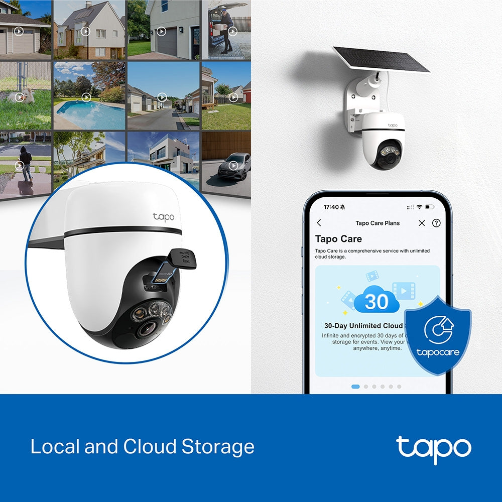 Tapo Solar-Powered Pan/Tilt Security Camera Kit - C610 KIT
