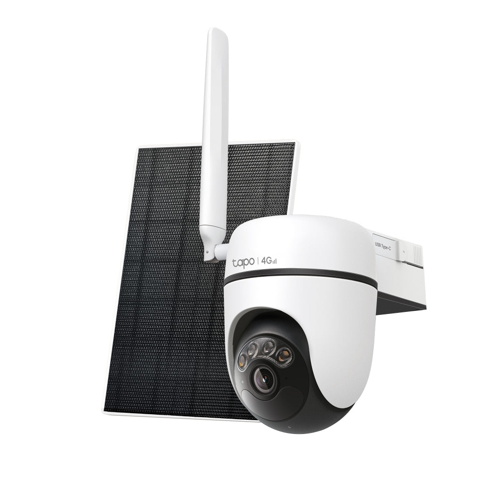 Tapo Solar-Powered Pan/Tilt 4G LTE Security Camera Kit - C615G KIT