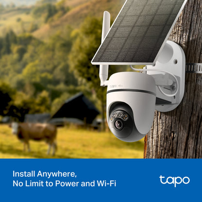 Tapo Solar-Powered Pan/Tilt 4G LTE Security Camera Kit - C615G KIT