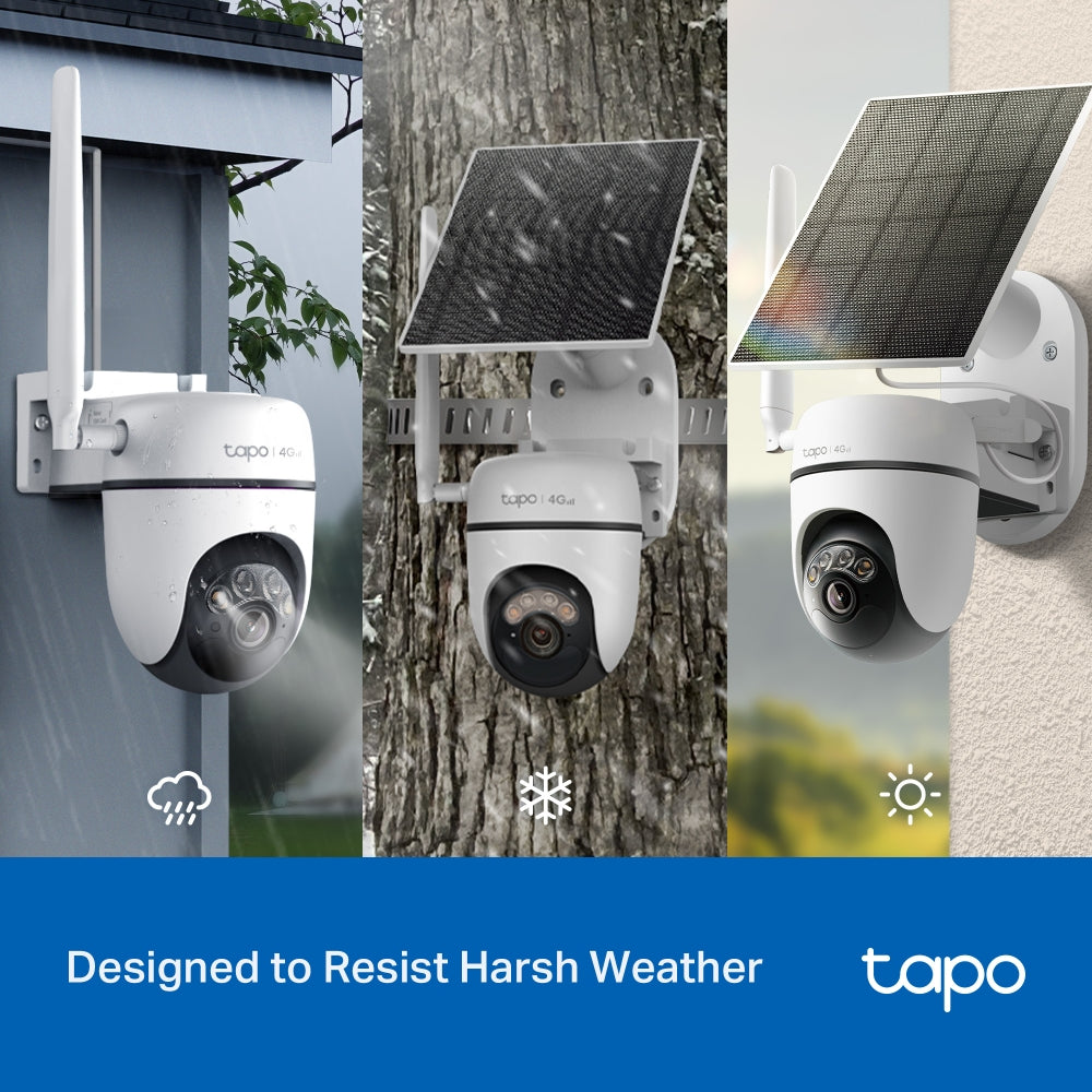 Tapo Solar-Powered Pan/Tilt 4G LTE Security Camera Kit - C615G KIT