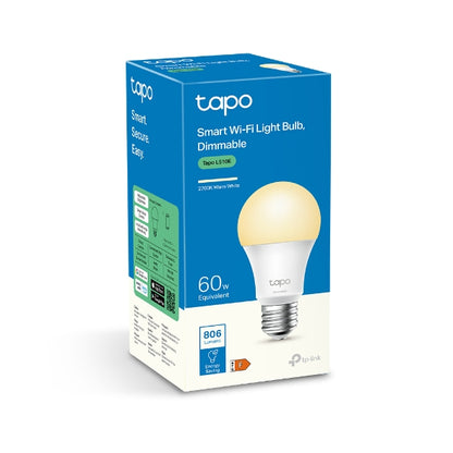 Tapo Smart Wi-Fi Light Bulb, Dimmable - Tapo L510E