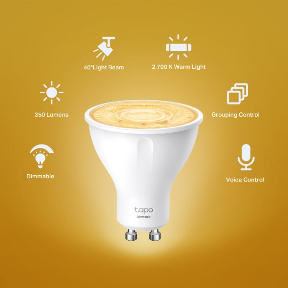 Tapo Smart Wi-Fi Spotlight, Dimmable - Tapo L610