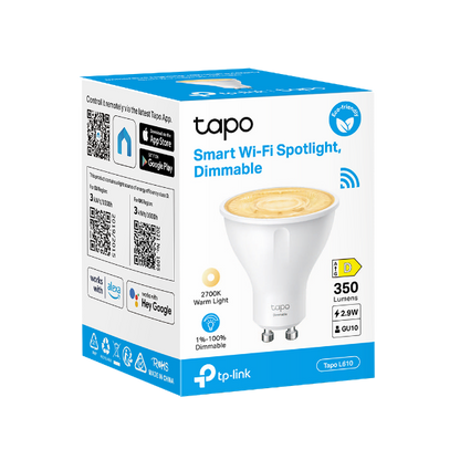 Tapo Smart Wi-Fi Spotlight, Dimmable - Tapo L610