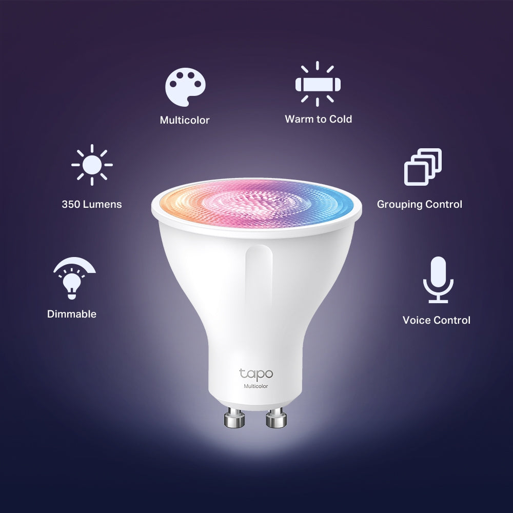 2 PACK Tapo Smart Wi-Fi Multicolor Spotlight - L630