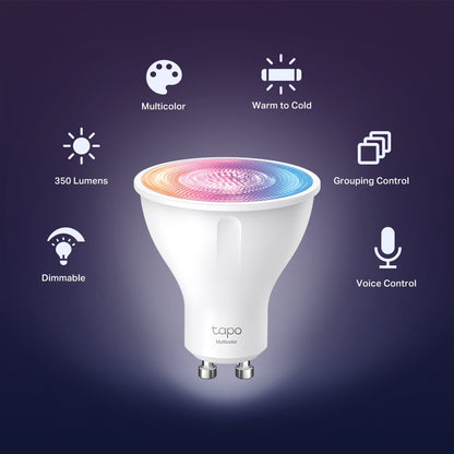 2 PACK Tapo Smart Wi-Fi Multicolor Spotlight - L630