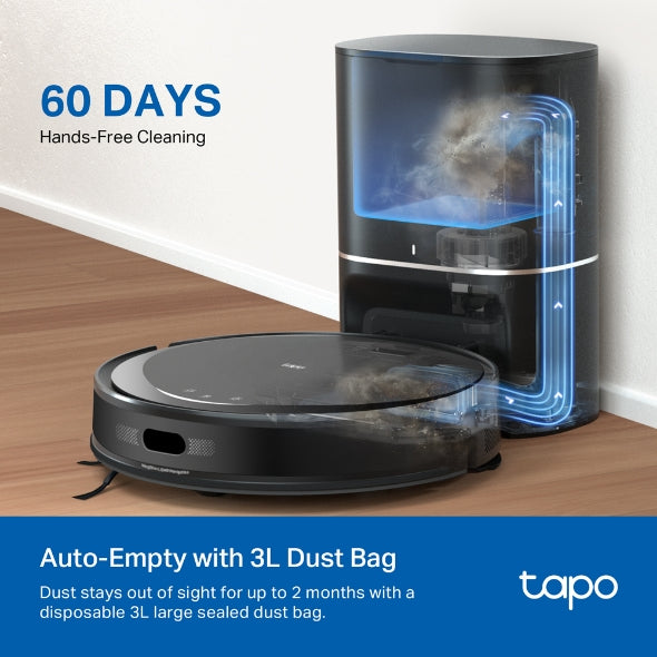 Tapo Navigation Robot Vacuum and Mop with Auto-Empty Dock - Tapo RV20 Max Plus