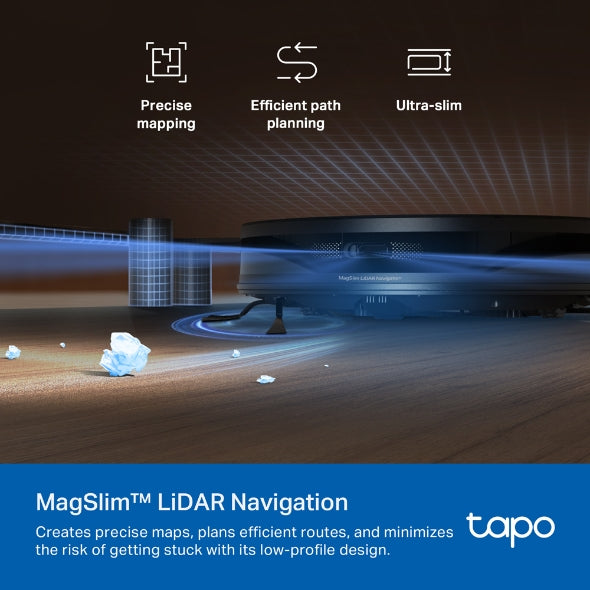 Tapo Navigation Robot Vacuum and Mop with Auto-Empty Dock - Tapo RV20 Max Plus
