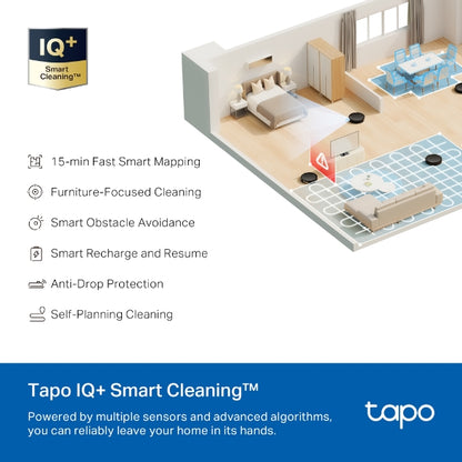 Tapo Navigation Robot Vacuum and Mop with Auto-Empty Dock - Tapo RV20 Max Plus