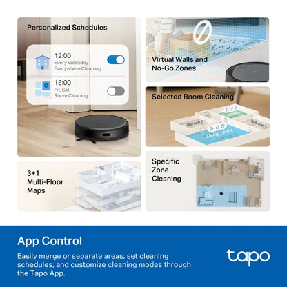 Tapo Navigation Robot Vacuum and Mop with Auto-Empty Dock - Tapo RV20 Max Plus