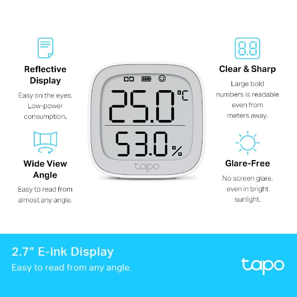 Tapo Smart Temperature & Humidity Monitor - Tapo T315