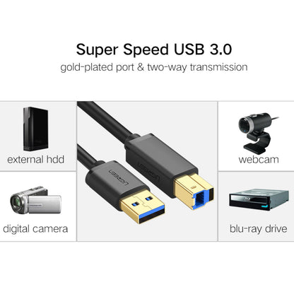 UGREEN US210 USB-A Printer Cable 2M – Black