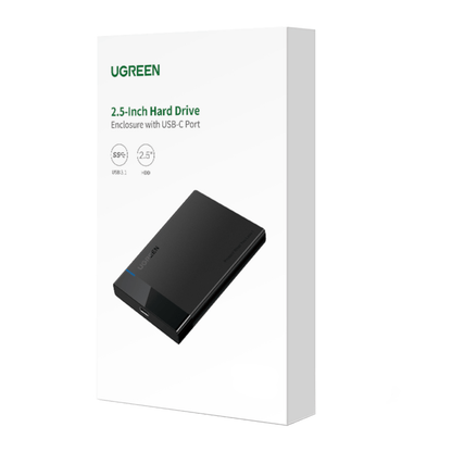 UGREEN 2.5” SATA Hard Drive USB 3.0 Enclosure, UASP, 6Gbps