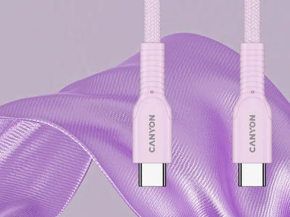 Canyon USB-C to USB-C 60W 1M - Pink