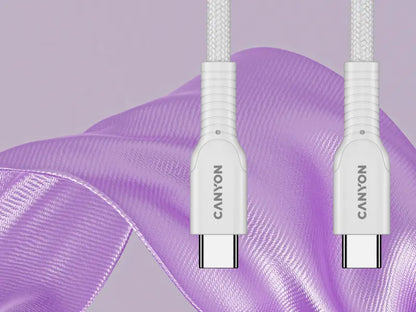 Canyon USB-C to USB-C 60W 1M - White