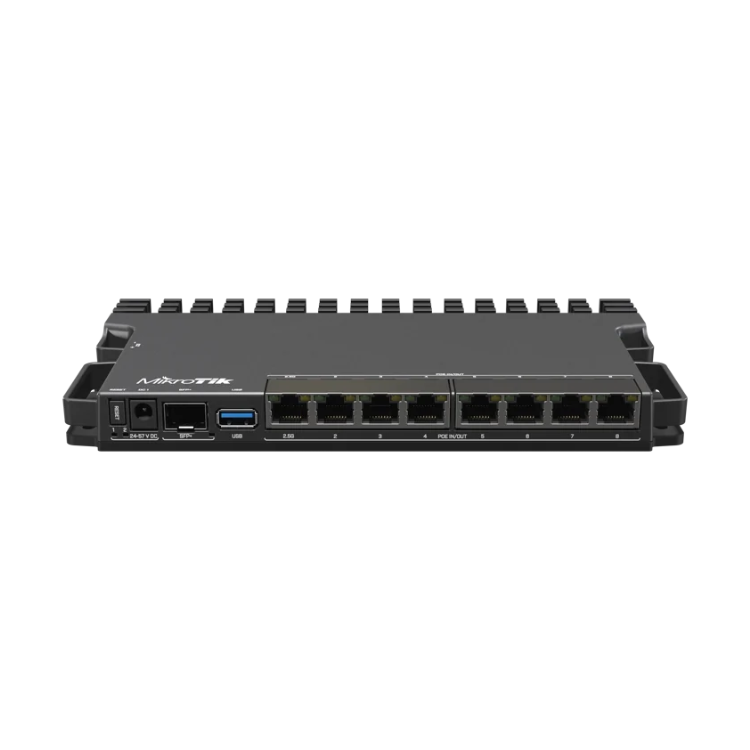 MikroTik RB5009UPr+S+IN - All Ports PoE-in & PoE-out - 7 Gigabit, 1 x 2.5Gbps SFP+ Quad Core Router