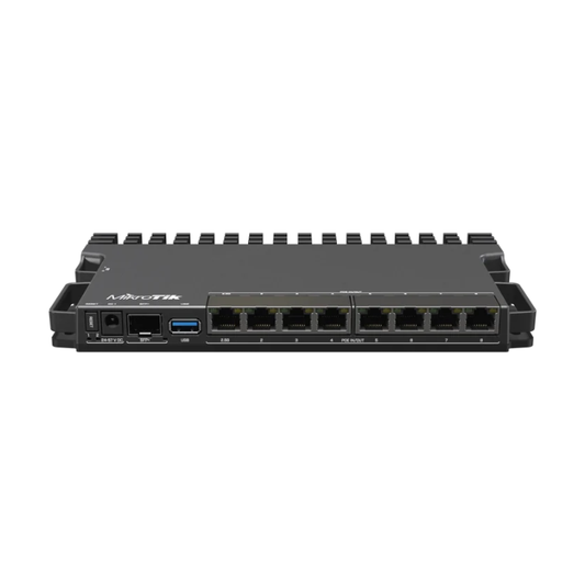 MikroTik RB5009UPr+S+IN - All Ports PoE-in & PoE-out - 7 Gigabit, 1 x 2.5Gbps SFP+ Quad Core Router