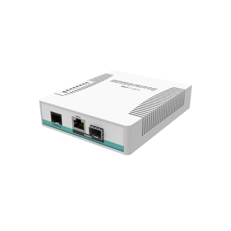 MikroTik CRS106-1C-5S - 5 Port SFP, 1 x Combo port (SFP or Gigabit Ethernet) Cloud Router Switch