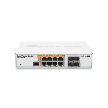 MikroTik CRS112-8P-4S-IN - 5 Port Gigabit PoE, 4 x SFP Cloud Router Switch