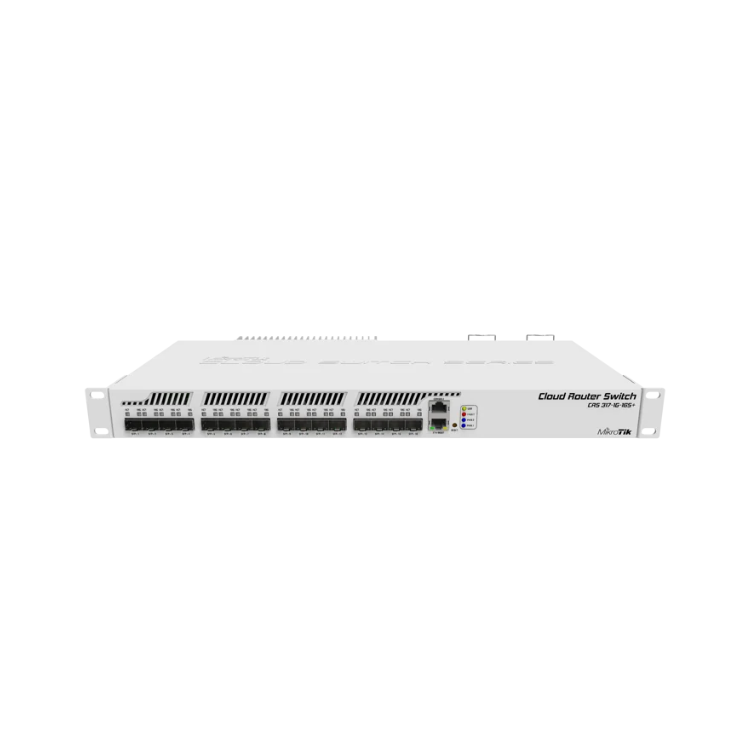 MikroTik CRS317-1G-16S+RM - 16 x SFP+ Ports, 1  x Gigabit Port for Management Cloud Router Switch