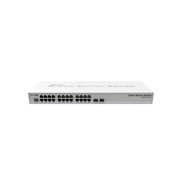 MikroTik CRS326-24G-2S+RM - 24 x Gigabit Ethernet Ports, 2 x SFP+ Cloud Router Switch