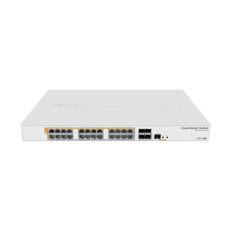 MikroTik CRS328-24P-4S+RM - 24 x Gigabit PoE ports, 4 x SFP+ 450W Cloud Router Switch