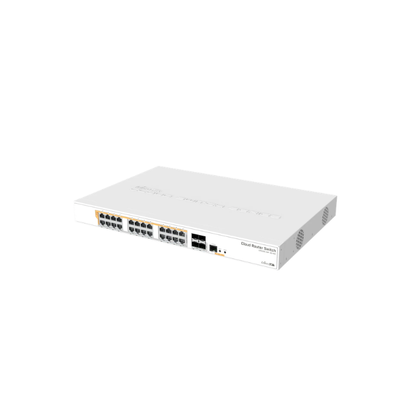 MikroTik CRS328-24P-4S+RM - 24 x Gigabit PoE ports, 4 x SFP+ 450W Cloud Router Switch