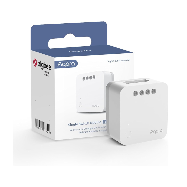 Aqara Single Switch Module T1 (No Neutral) -  Aqara Hub Required