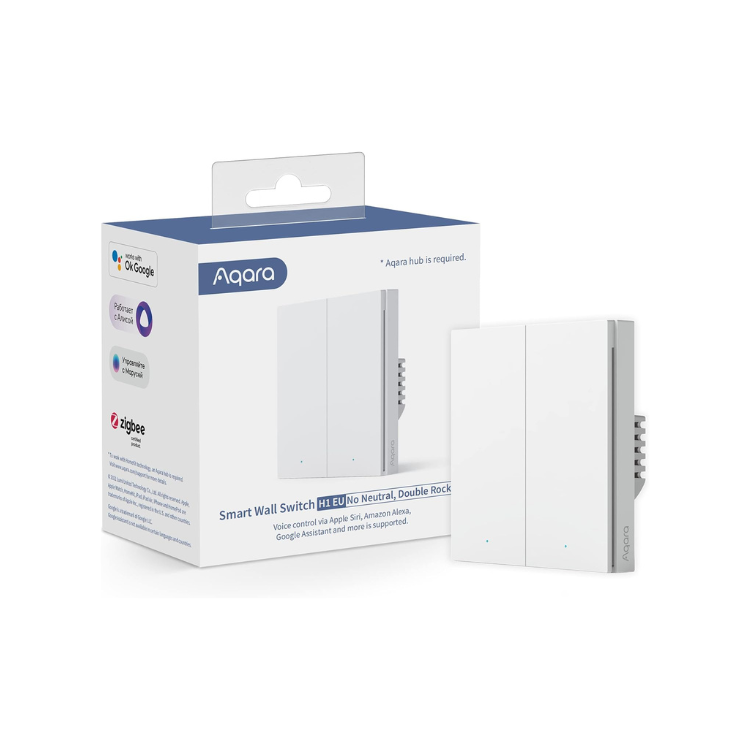Aqara Smart Wall Switch H1 EU (No Neutral) - Aqara Hub Required