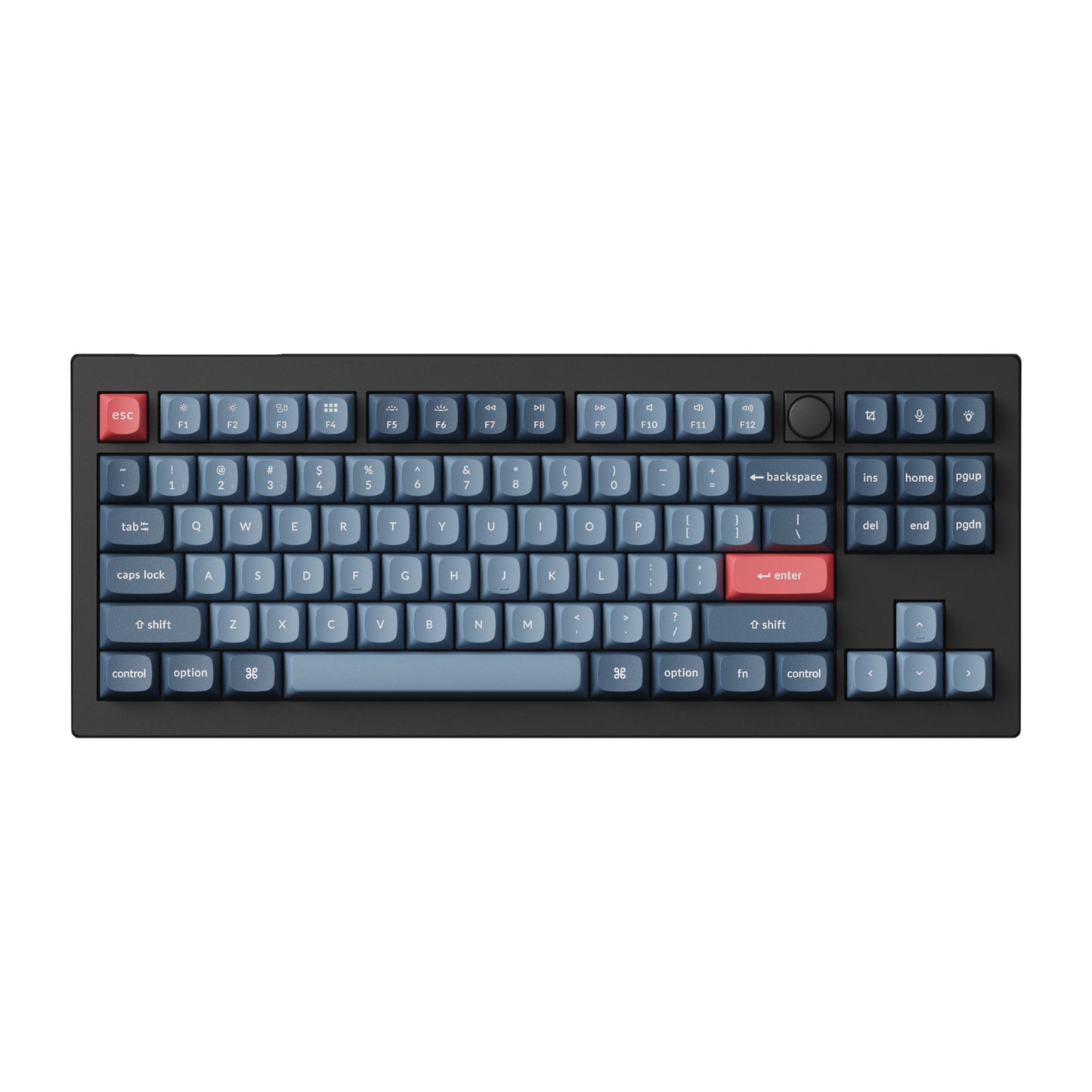 Keychron V3 Max QMK/VIA 80% Wireless Custom Mechanical Keyboard (Banana Switch) – Carbon Black