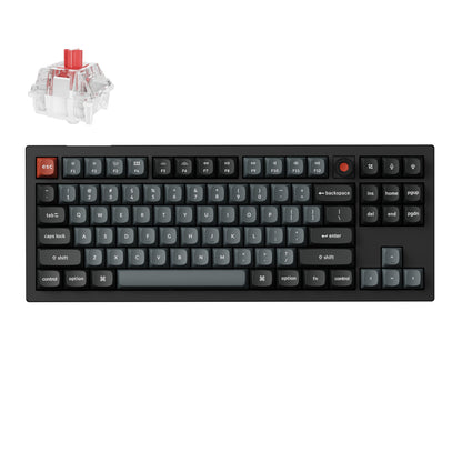 Keychron V3 Ultra 80% 8K Red Switch Hot-Swap RGB Wireless Keyboard – Black