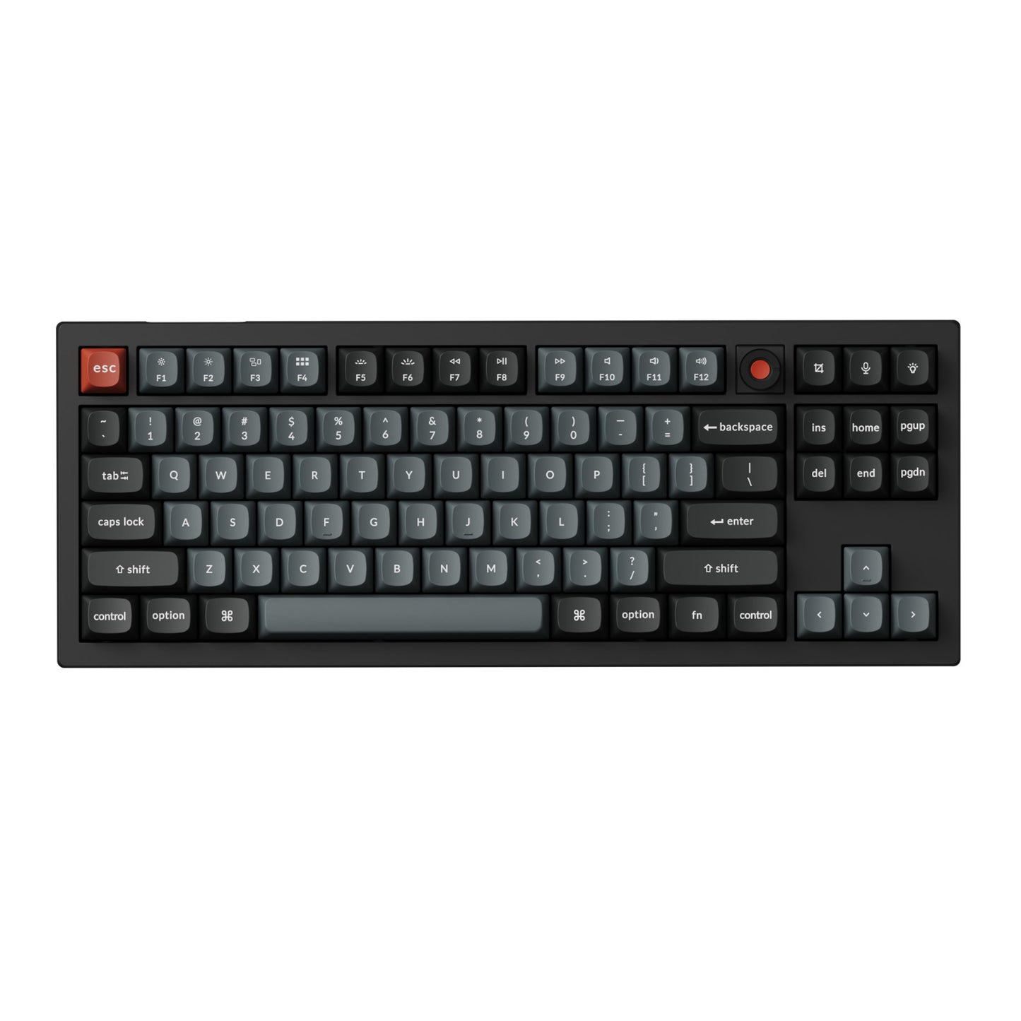 Keychron V3 Ultra 80% 8K Red Switch Hot-Swap RGB Wireless Keyboard – Black