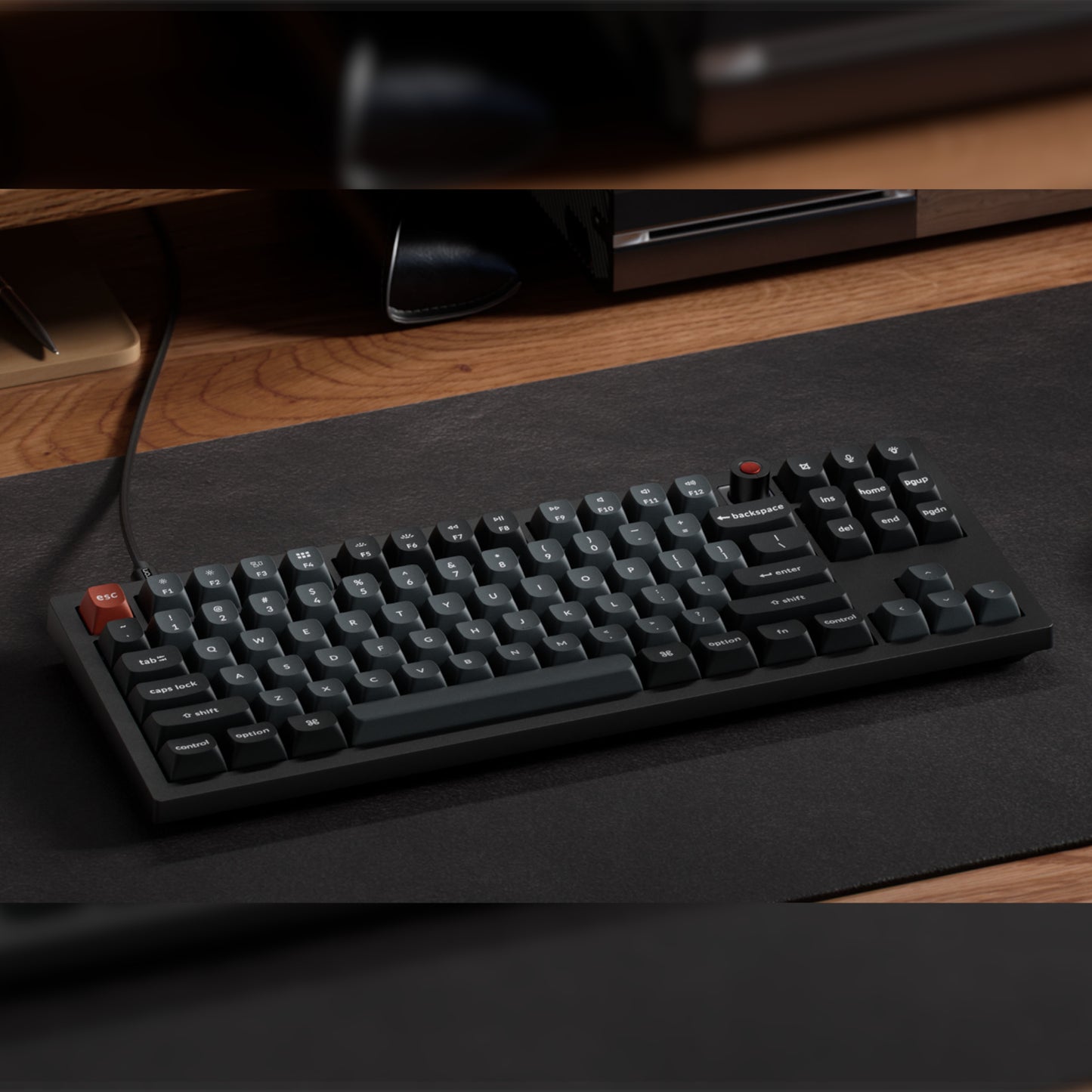 Keychron V3 Ultra 80% 8K Red Switch Hot-Swap RGB Wireless Keyboard – Black